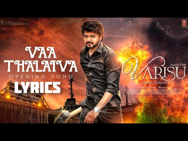 Vaa Thalaivaa Song Lyrics in Tamil